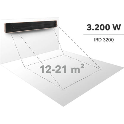 Heizgerät elektrisch - Infrarot Dunkelstrahler Trotec IRD 1800 | beige - 1.800 W