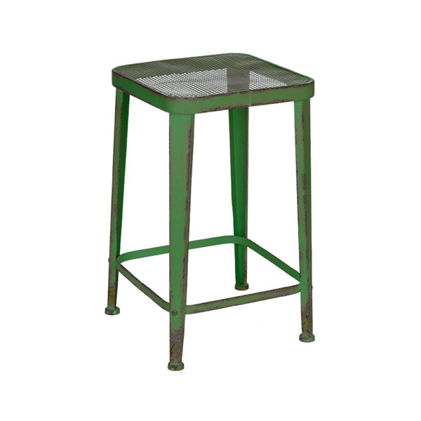 Vintage Hocker - 32 x 32 x H 51 cm - grün