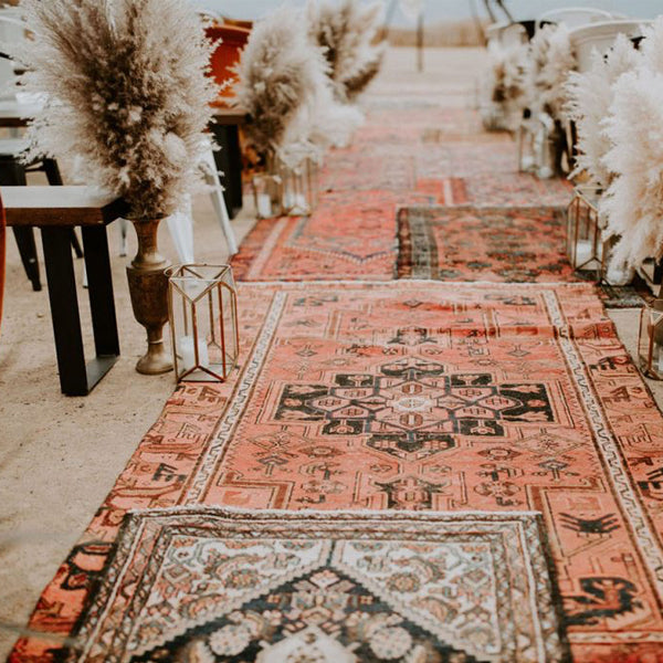 Vintage Teppich - 200 x 280 cm - orientalisch rot