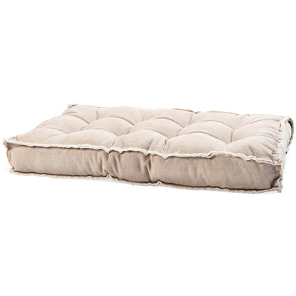 XL Sitzkissen / Bodenkissen "Karla" 80 x 40 x 10 cm - natur