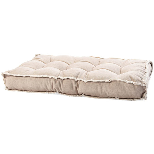 XL Sitzkissen / Bodenkissen "Karla" 80 x 40 x 10 cm - natur