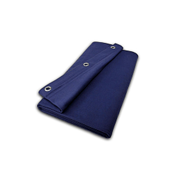 Vorhang Trevira CS / dunkelblau - B 100 x H 550 cm