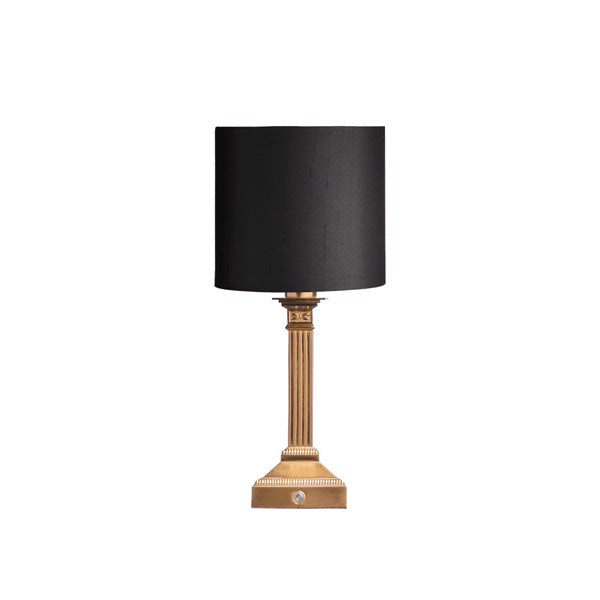 Tischlampe - FREYA "raven dupion silk"