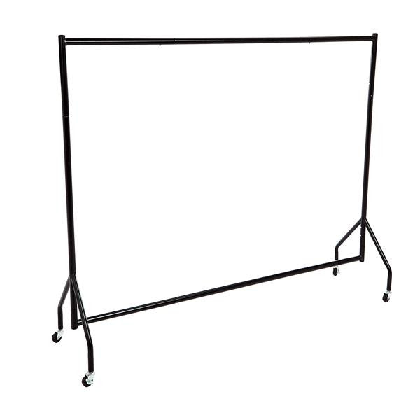 Garderobenständer rollbar     Breite 152 cm x Höhe 157 cm - schwarz