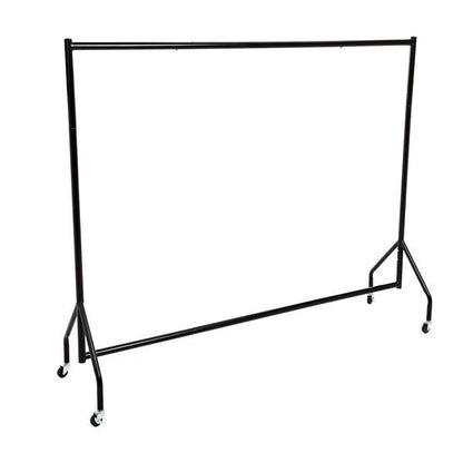 Garderobenständer rollbar     Breite 152 cm x Höhe 157 cm - schwarz