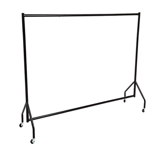 Garderobenständer rollbar     Breite 152 cm x Höhe 157 cm - schwarz