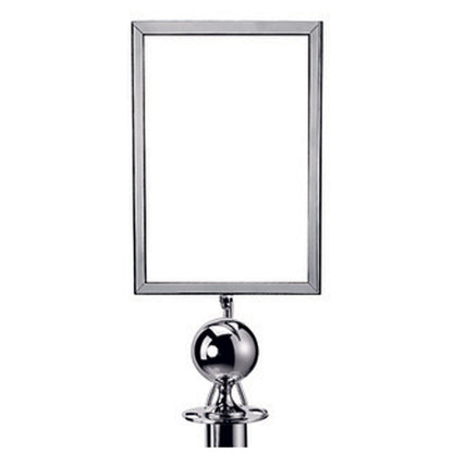 Info Tafel A4 für Absperrständer Classic Chrom