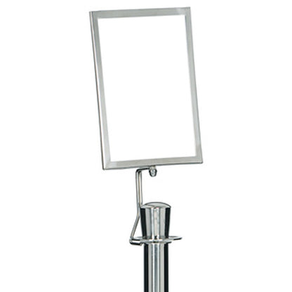 Info Tafel A4 für Absperrständer Classic Chrom