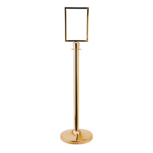 Info Tafel A4 für Absperrständer Classic gold