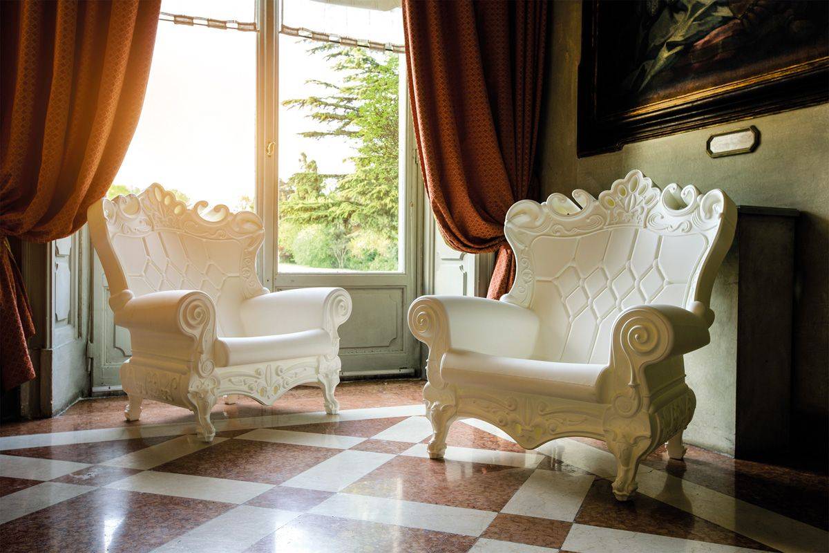 Sessel - Queen of love - milky white