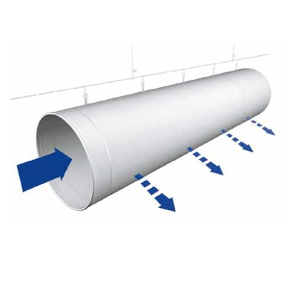 Luftschlauch mit Ausblaslöchern - Länge 25 Meter