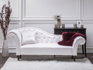 Sofa 2 Sitzer - weiß barock