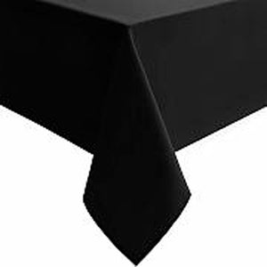 Tischdecke Damast schwarz - 140 x 140 cm