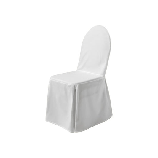 Stuhlhussen mit Schleife - weiß